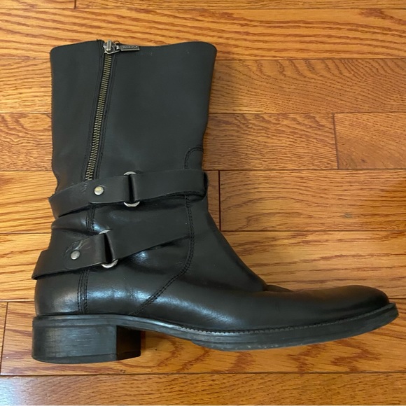 Geox Respira Mendi Mid-Calf Leather Riding Boots - Picture 2 of 14